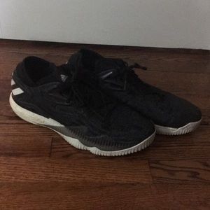 Adidas black basketball shoes